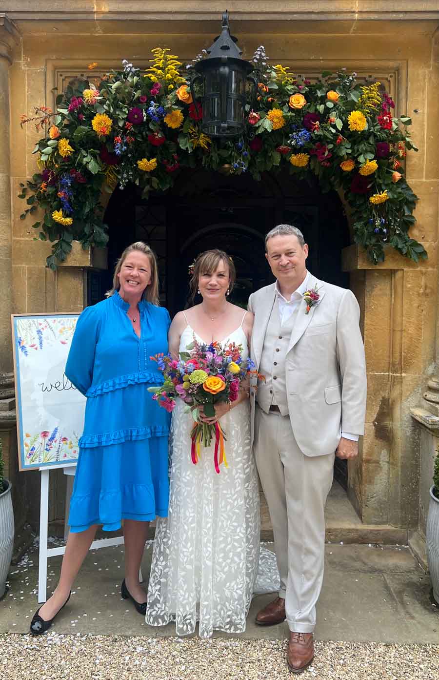 A happy couple after renewing vows with Tara the Celebrant