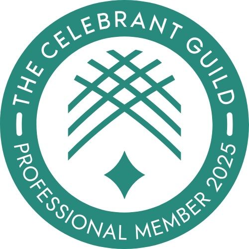 The Celebrant Guild professional member badge awarded to Tara the Celebrant