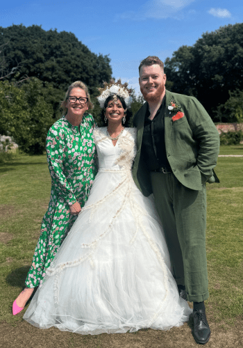 A beautiful bride and her groom at their celebrant-led wedding with Tara the Celebrant